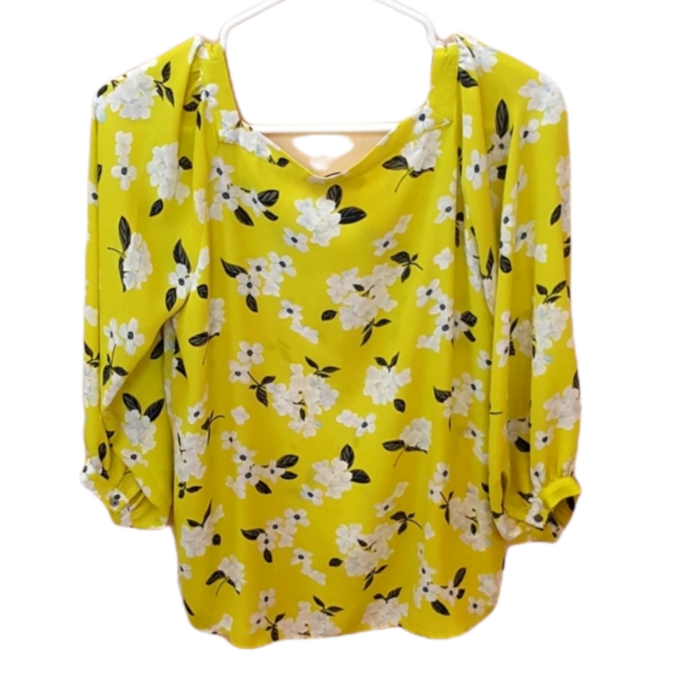 LOFT Neon Yellow blouse
